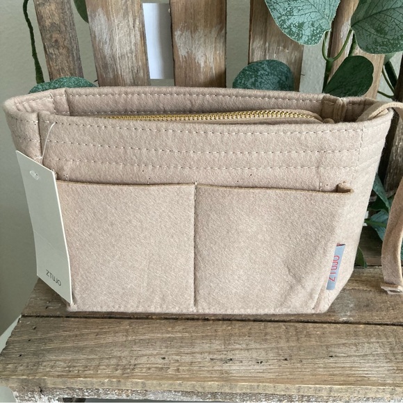 ZTUJO FELT PURSE ORGANIZER + INSERT EASIER TO TRANSFER FROM PURSE TO PURSE NEW! - Picture 6 of 16